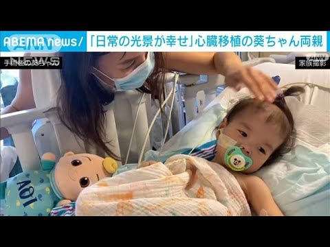 「日常の光景が幸せ」渡米で心臓移植の葵ちゃん両親(2023年9月1日)