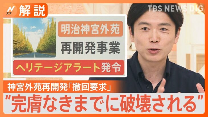 「類例のない文化的資産」イコモスが開発事業の撤回を要求、明治神宮外苑の再開発【Nスタ解説】｜TBS NEWS DIG