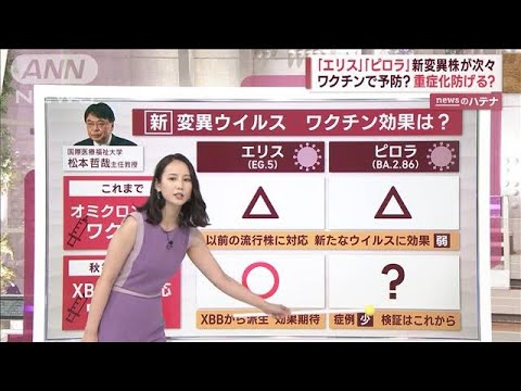 松本主任教授に聞く…ワクチンの“効果”　「エリス」「ピロラ」新変異株が次々…(2023年9月14日)