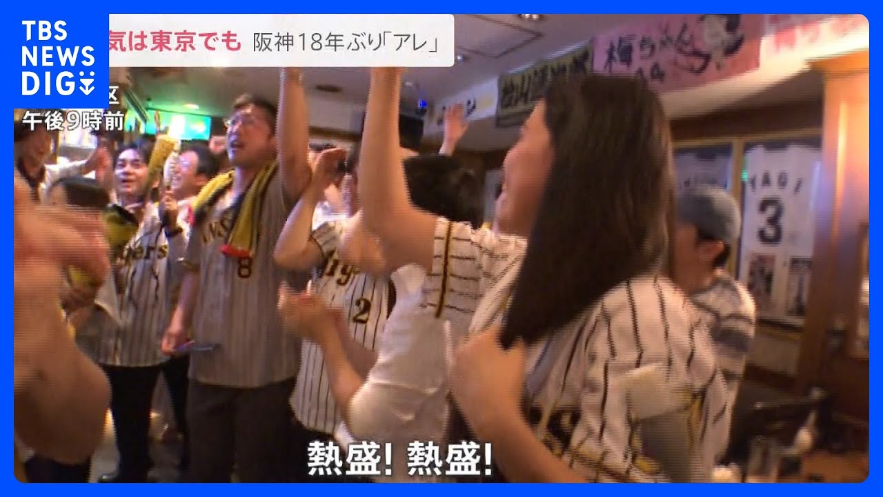 関西だけじゃない！東京では“熱盛コール”&nbsp;阪神18年ぶりの優勝で「アレがコレに」川に柱に…道頓堀では危険行為も【news23】｜TBS&nbsp;NEWS&nbsp;DIG