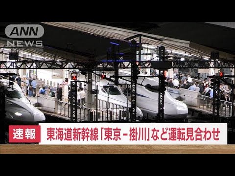 【速報】東海道新幹線　雨の影響で東京駅から静岡県までの一部区間で運転見合わせ(2023年9月15日)