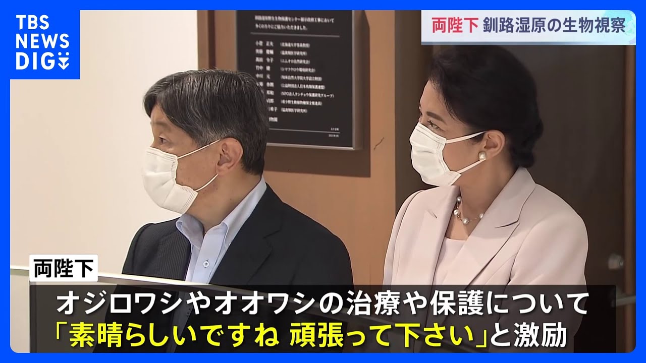 天皇皇后両陛下　釧路湿原野生生物保護センターでシマフクロウなど絶滅危惧種の保護の取り組みを視察｜TBS&nbsp;NEWS&nbsp;DIG