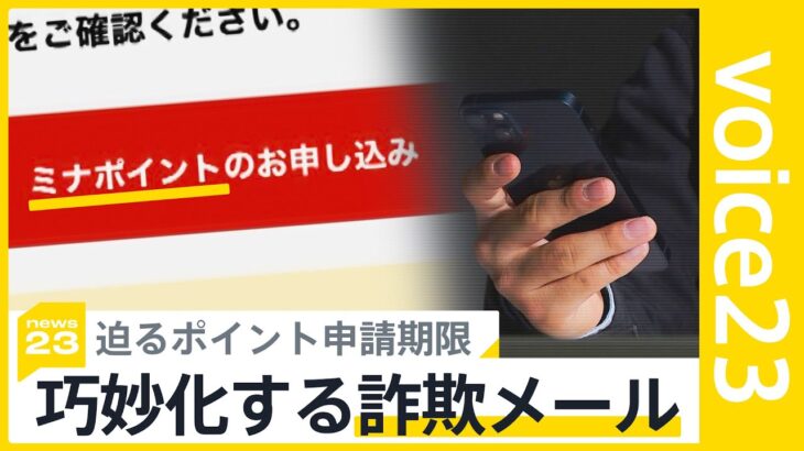 「総務省書いてあって警戒とけた」だまされた男性が証言　マイナポイント申請期限が期限迫るなか巧妙化するフィッシング詐欺メール【news23】｜TBS NEWS DIG