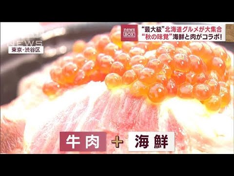 “最大級”北海道グルメが大集合“秋の味覚”海鮮と肉がコラボ！(2023年9月28日)