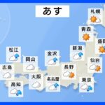 【9月21日 明日の天気】関東から九州でくもりや雨　週末は北から秋の乾いた空気に｜TBS NEWS DIG