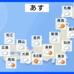 【9月25日 明日の天気】あすも秋晴れ→水曜からムシ暑さ復活！｜TBS NEWS DIG