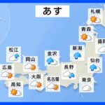 【9月26日 明日の天気】あすも真夏日が200地点以上　秋の熱中症に警戒　関東は通り雨にご用心｜TBS NEWS DIG