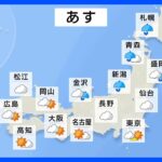 【10月4日 明日の天気】北日本や北陸　雨風強まり荒れた天気　太平洋側は晴れ間広がる｜TBS NEWS DIG