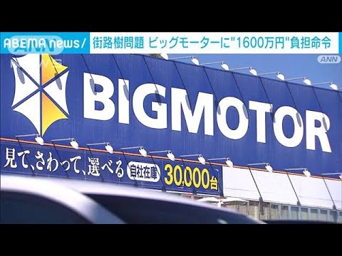 ビッグモーターに1600万円超負担命令　“除草剤”検出街路樹9カ所分　東京都(2023年10月3日)