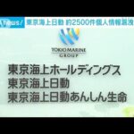 東京海上日動　約2500件個人情報漏洩で調査(2023年10月28日)