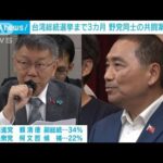 台湾総統選挙の情勢に影響は　野党候補が第3の勢力と選挙協力の考えを表明(2023年10月11日)