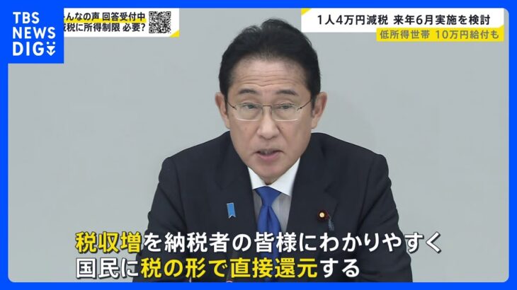 “4万円減税”に街の声は？「生活苦しいなら消費税減税を…」増税前のバラマキ？【news23】｜TBS NEWS DIG