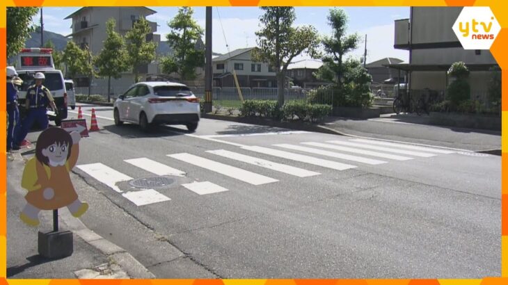 登校中の小学生３人が交差点で軽自動車にはねられ軽傷　車を運転の５９歳男を逮捕　京都・左京区