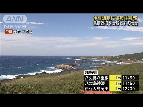 鳥島近海を震源とする地震　伊豆諸島に津波注意報(2023年10月5日)