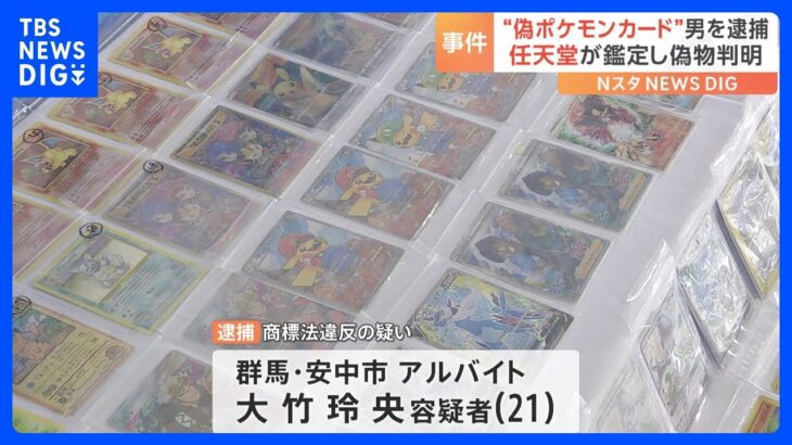 偽「ポケモンカード」をフリマで販売　アルバイトの男を逮捕　自宅から偽物とみられる「ポケモンカード」約400枚押収｜TBS NEWS DIG