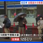 北日本で“台風並み”の暴風　稚内市・宗谷岬では最大瞬間風速30.6mを観測｜TBS NEWS DIG