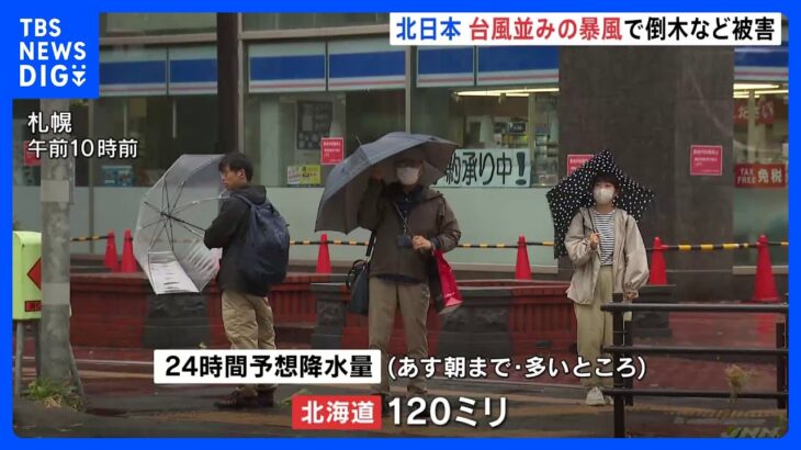 北日本で“台風並み”の暴風　稚内市・宗谷岬では最大瞬間風速30.6mを観測｜TBS NEWS DIG