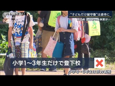 子ども“放置は虐待”条例案に専門家「憲法違反の疑い」共働き夫婦「何もできない」(2023年10月6日)