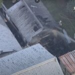 【ライブ 空撮】京都伏見区・融雲寺で火災　世界遺産・醍醐寺の近く