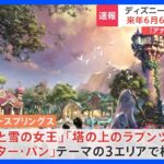 東京ディズニーシー新エリア「ファンタジースプリングス」来年6月6日にグランドオープン　“アナ雪”など3つのエリアで構成｜TBS NEWS DIG