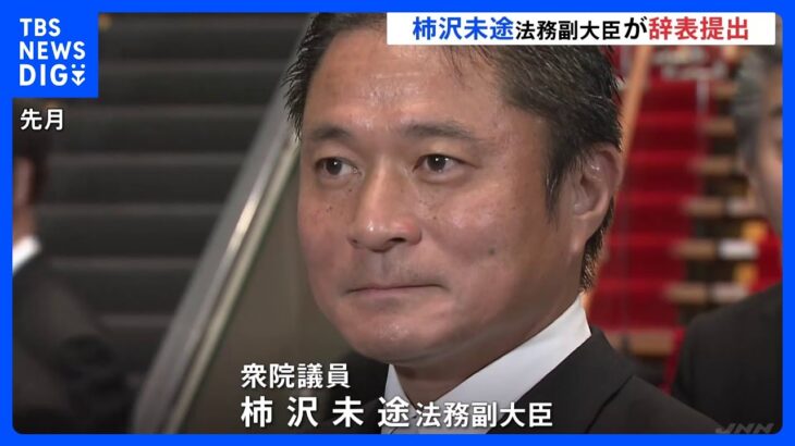 法務大臣に「違法の認識なかった」説明　柿沢未途副大臣が辞表を提出｜TBS NEWS DIG