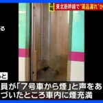 JR仙台駅の東北新幹線「はやぶさ52号」で“薬品漏れ”か　少なくとも4人けが｜TBS NEWS DIG