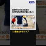 #shorts 伝統の祭りで“馬に飛び蹴り”　SNSで動画拡散し批判の声　神社「不適切行為だった」