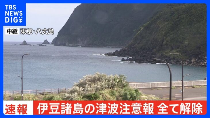 伊豆諸島の津波注意報すべて解除｜TBS NEWS DIG