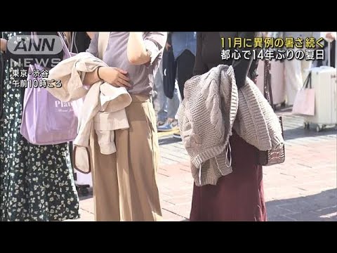 11月に異例の暑さ続く　熱中症や食中毒に注意(2023年11月4日)