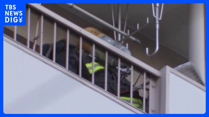 【速報】東京・中央区月島の14階建てマンションで火災　住民の男性が搬送先の病院で死亡｜TBS NEWS DIG