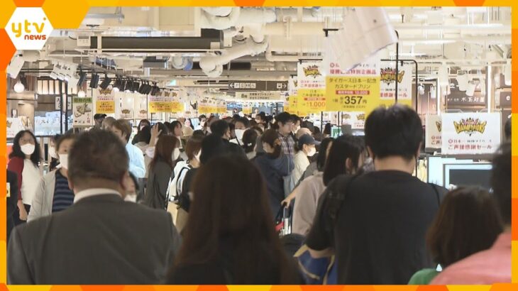 開店前には2000人の列！阪神百貨店でタイガース日本一セール　“38年ぶり”にちなんだ商品並ぶ