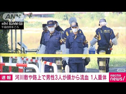 【速報】東京・日野橋付近で男性3人流血し見つかる1人意識不明　現場から2人が逃走(2023年11月8日)