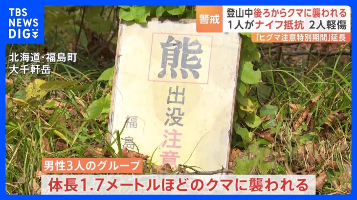 登山中後からクマが襲う　ナイフで抵抗も２人が軽傷　北海道｜TBS NEWS DIG