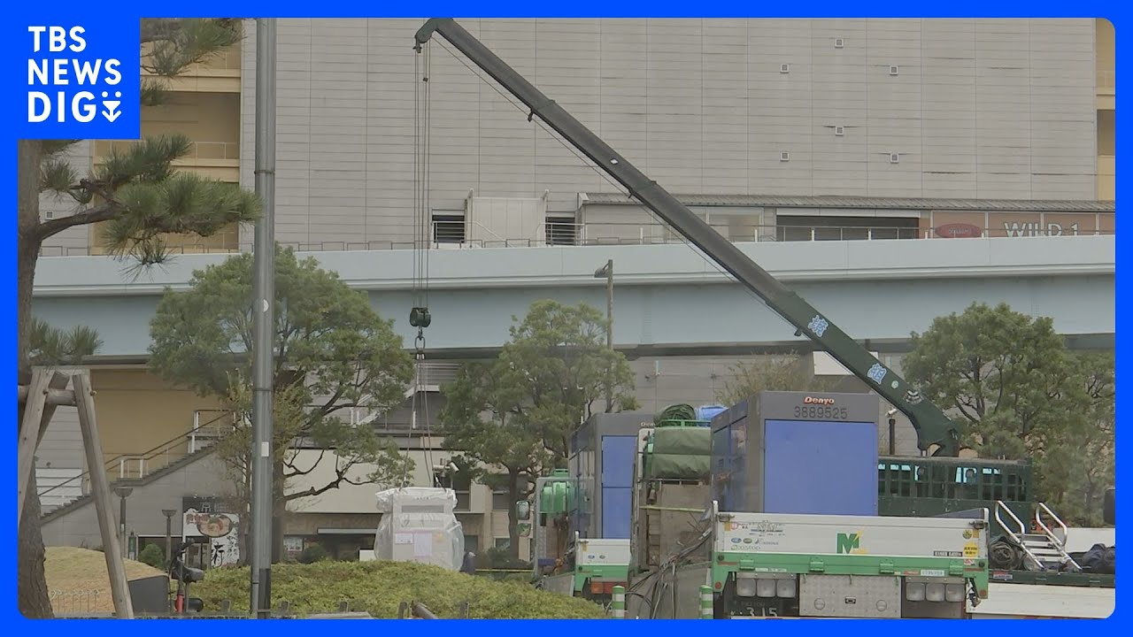 作業員の男性（71）が運搬中の蓄電盤の下敷きになり死亡　東京・台場｜TBS&nbsp;NEWS&nbsp;DIG