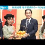 岸田総理が「柿食えば…」　恒例の“柿贈呈”で今年の一句披露(2023年11月1日)