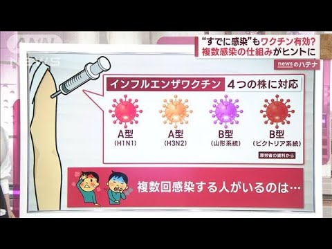 インフルエンザ“すでに感染”も…ワクチン有効？　「複数感染」する理由(2023年11月10日)