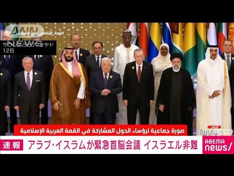 アラブ・イスラム諸国が緊急首脳会議 「戦争犯罪」とイスラエル非難(2023年11月12日)