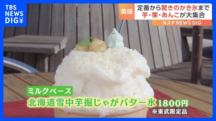 秋の味覚「芋・栗・あんこ」が大集合！絶品焼き芋に“驚きのかき氷”とは｜TBS NEWS DIG