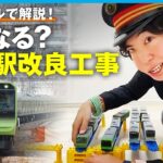 【山手線】一部区間が終日運休に…渋谷駅”改良工事”何が変わる？【プラレール解説】｜鉄道新聞 福岡誠編集長