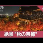 「秋の京都」紅葉見頃で観光客殺到　清水寺周辺は大混雑(2023年11月23日)