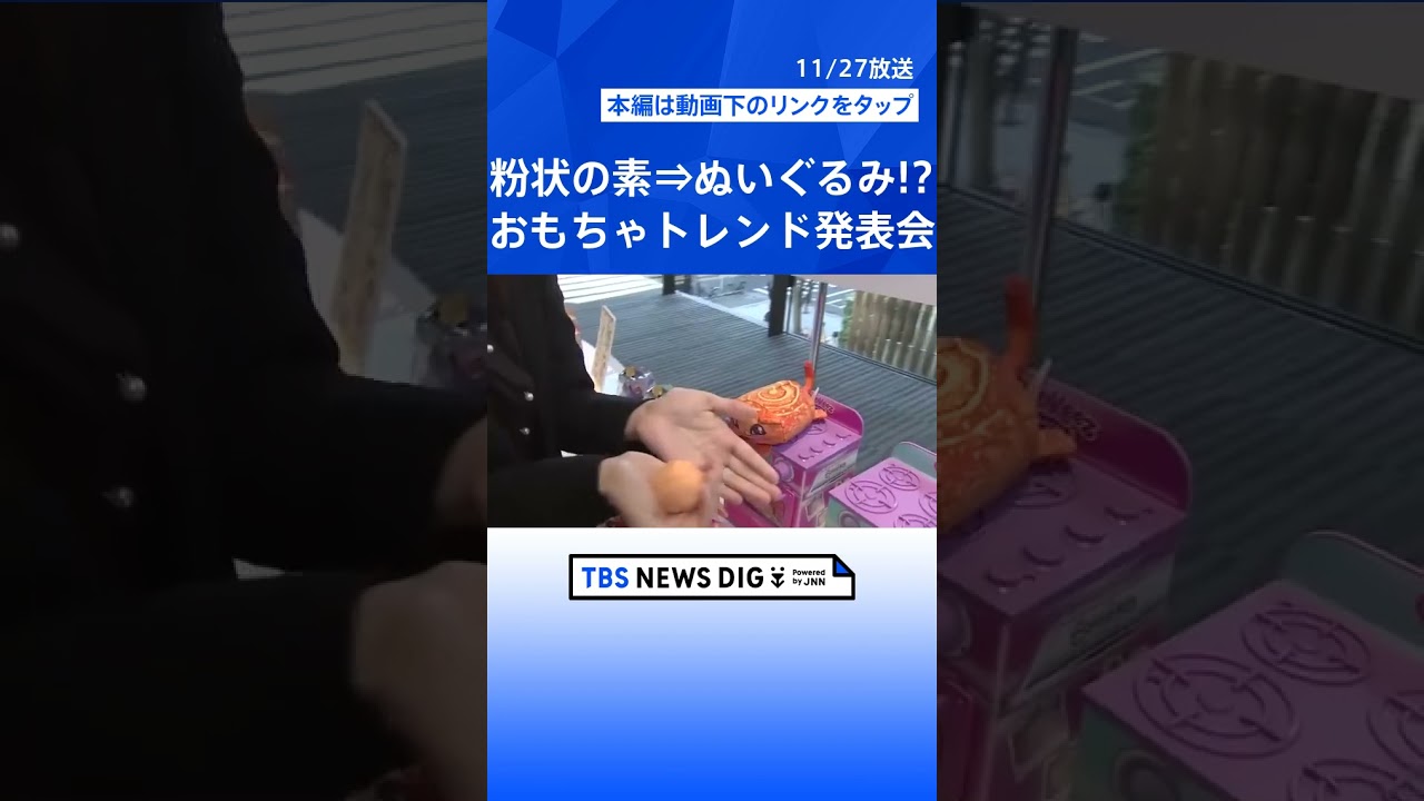 粉状の素が“ぬいぐるみ”に！？　「今年のトレンドおもちゃ」が大集結｜TBS NEWS DIG #shorts