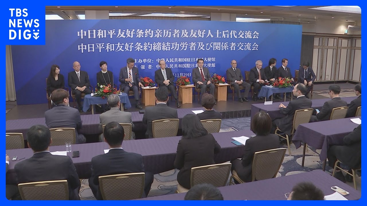 中国の駐日大使「日中首脳の共通認識を実行に移し関係改善と発展を」　日中平和友好条約締結45年で｜TBS&nbsp;NEWS&nbsp;DIG