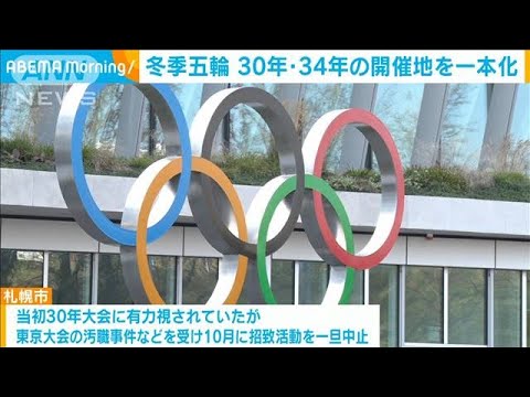 IOC　30年34年冬季五輪の開催地を一本化　38年はスイスが候補地 札幌市には厳しい結果(2023年11月30日)