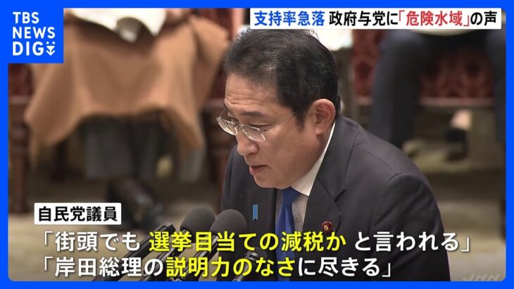 岸田内閣の支持率、JNN世論調査で過去最低に　政府・与党内「危険水域」｜TBS NEWS DIG