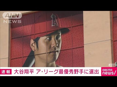 大谷翔平選手　メジャー選手会MVP逃すもア・リーグ『最優秀野手』に(2023年11月3日)