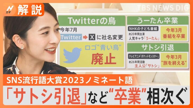 サトシ、うーたん、Twitterの鳥…卒業相次ぐ　どれが分かる？ネットとSNSの流行語【Nスタ解説】｜TBS NEWS DIG