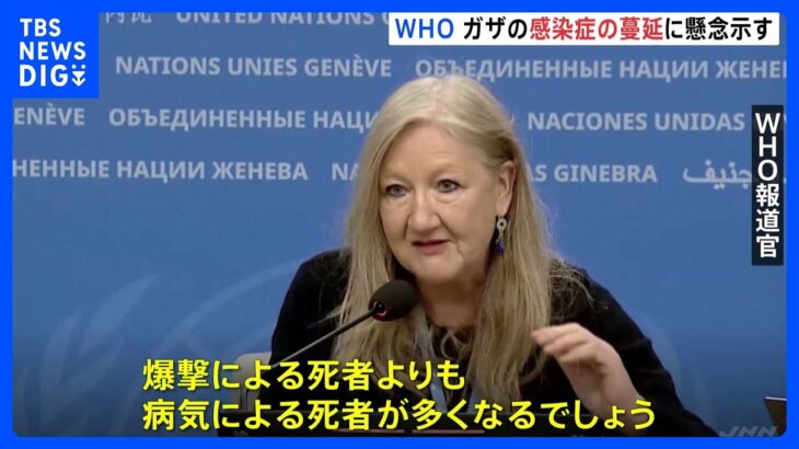 WHOがガザについて「爆撃による死者よりも病気による死者が多くなる」感染症の蔓延に懸念｜TBS NEWS DIG