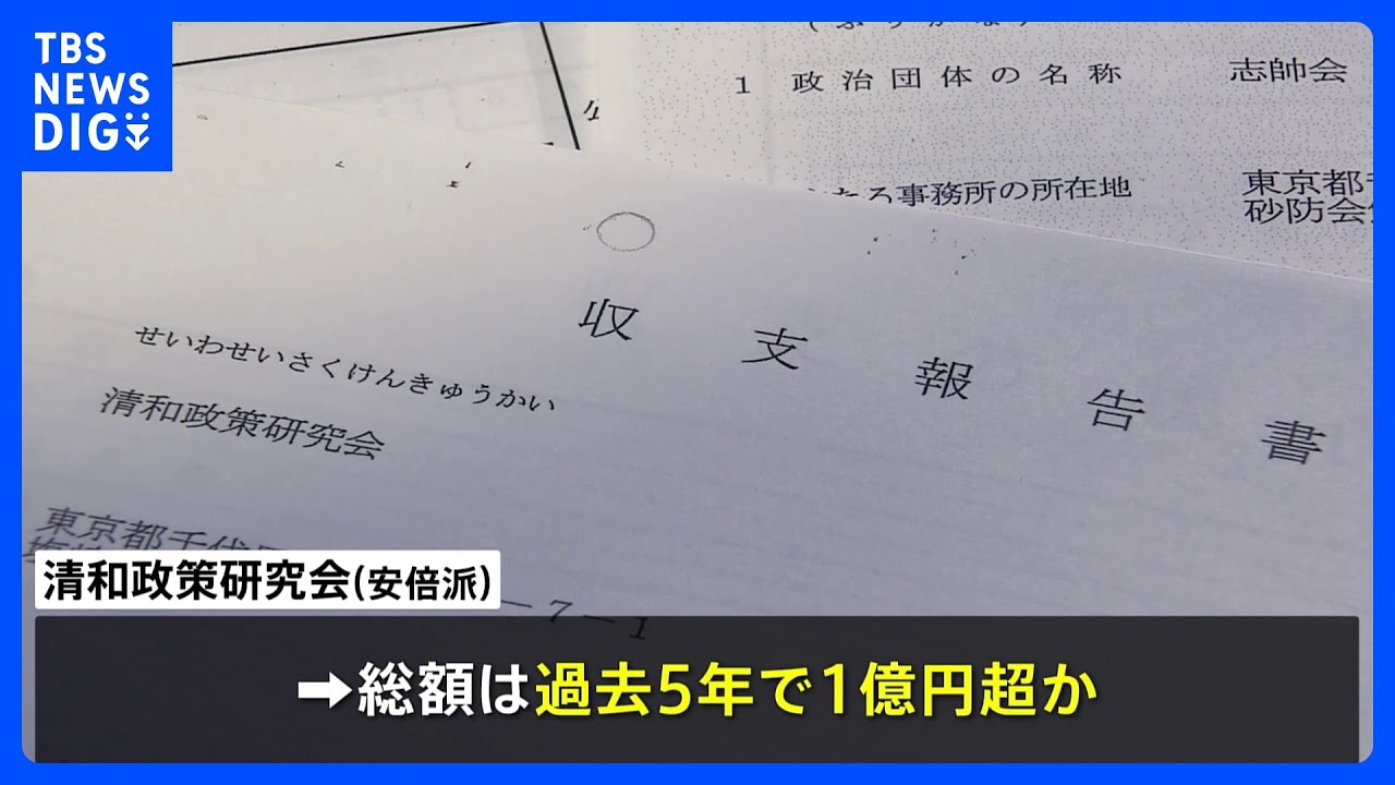 安倍派議員にキックバック、1億円超を不記載か 関係者「パンドラの箱開けた」|TBS NEWS DIG