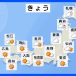 【12月13日 今日の天気】関東以西は冬晴れ　北日本は日本海側を中心に雪でふぶく所も｜TBS NEWS DIG