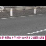 女子中学生ひき逃げ事件　28歳男を逮捕　大阪・松原市(2023年12月4日)